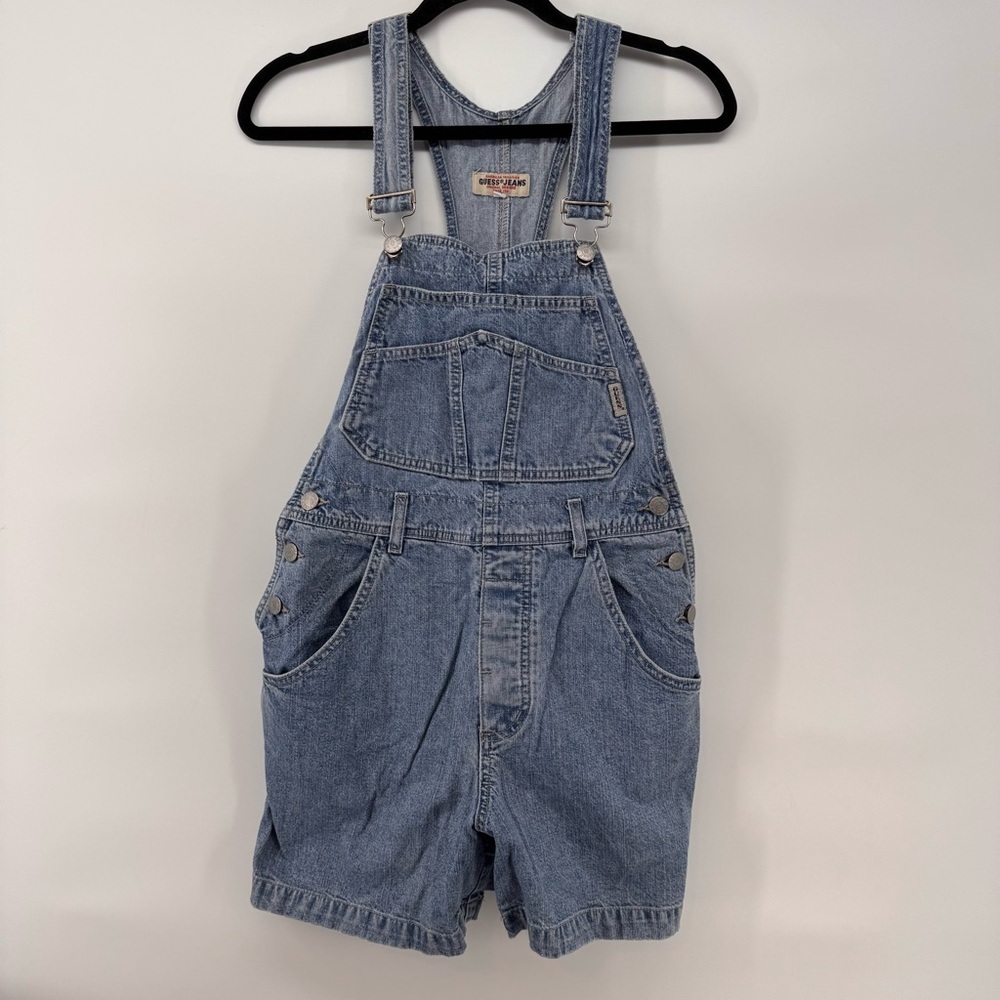 Vintage GUESS USA MADE Overalls Womens Denim Bib Jean 80s 90s Med